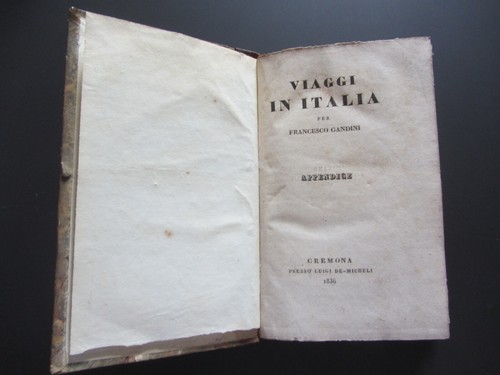 Gandini viaggi in italia - f.,